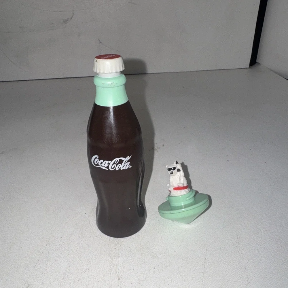 Coca-Cola Bottle Spinning Bear Top.